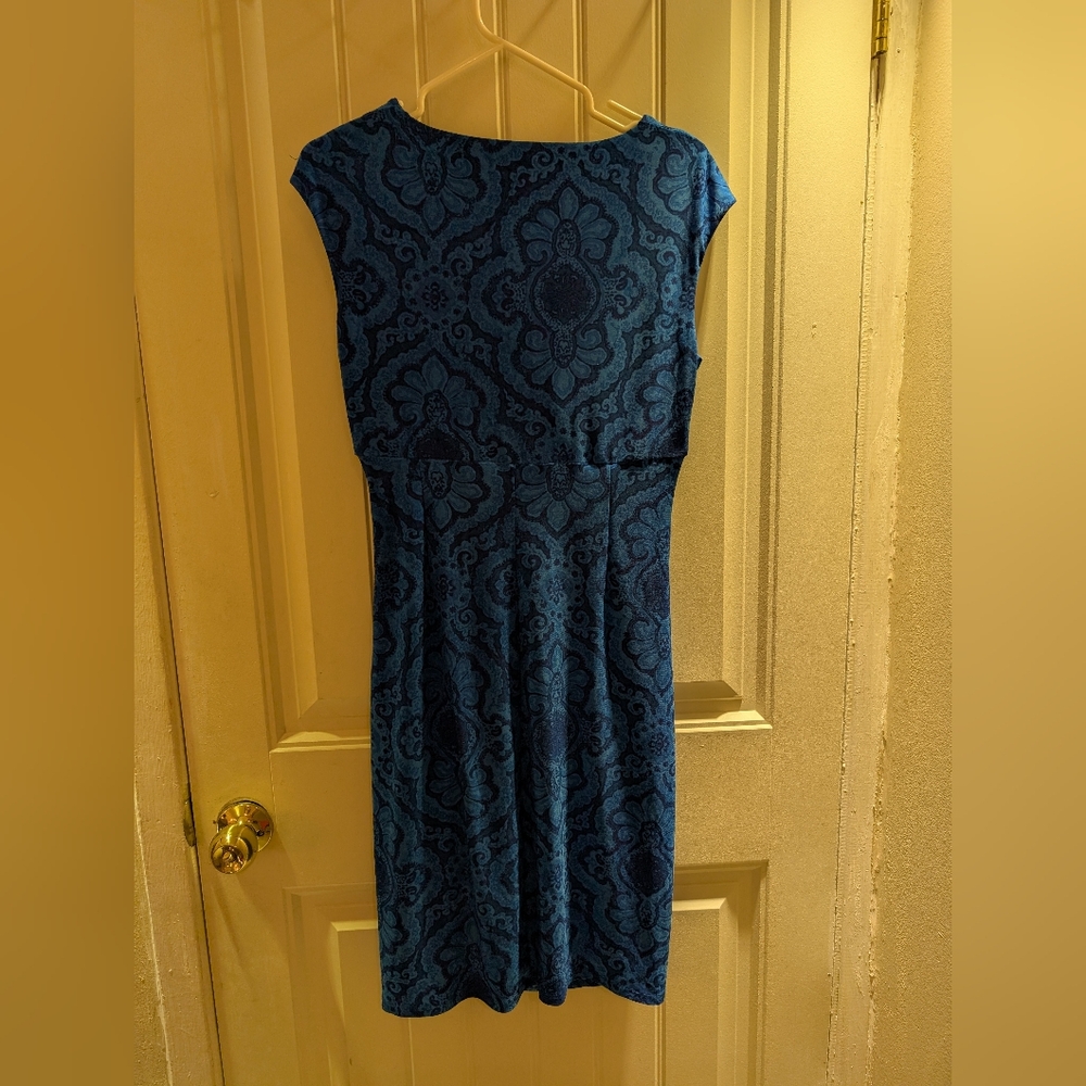 Blue Patterned Dress - Picture 4 of 4